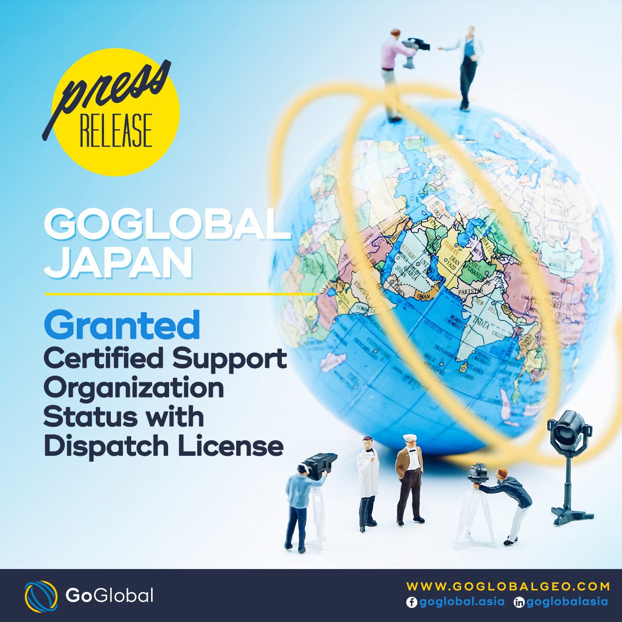 Press Release: GoGlobal Japan Granted Certified Support Organization Status with Dispatch License