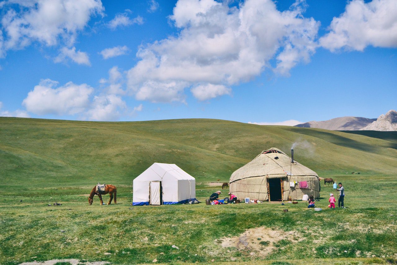 beautiful scenery in the country of mongolia