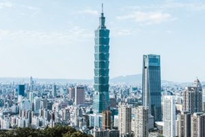 Breathtaking view of Taipei Tower