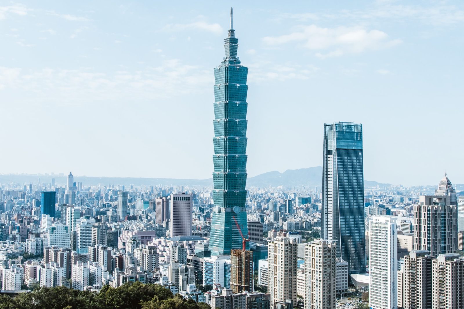Breathtaking view of Taipei Tower