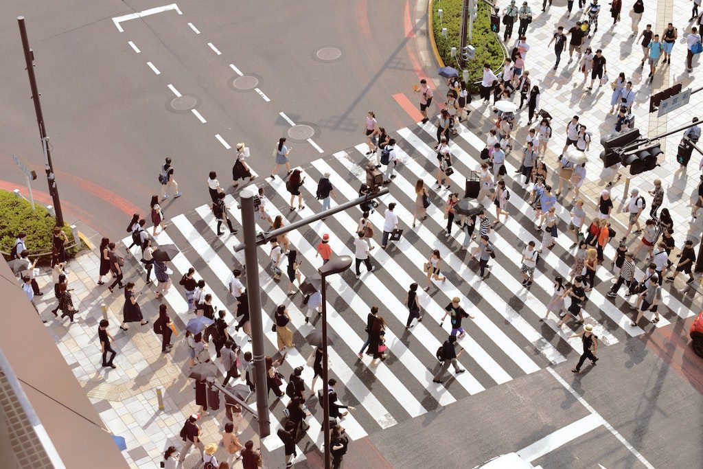 日本人过马路