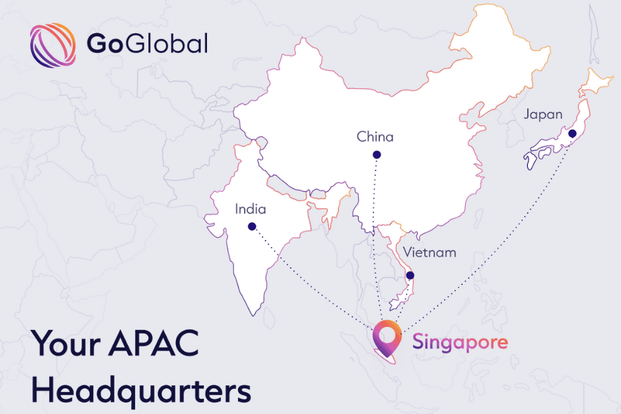 map of APAC region