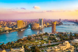 panoramic view of Cairo, Egypt