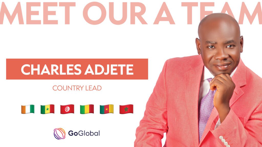 Headshot of Charles Adjete, GoGlobal’s Country Lead in Lomé, Togo.