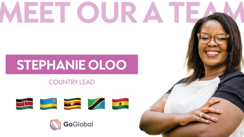 Headshot of Stephanie Oloo, GoGlobal’s Country Lead in Nairobi, Kenya.
