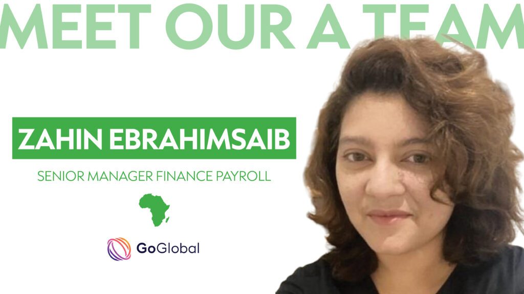 Headshot of Zahin Ebrahimsaid, GoGlobal’s SEnior Manager Finance Payroll in Mauritius.
