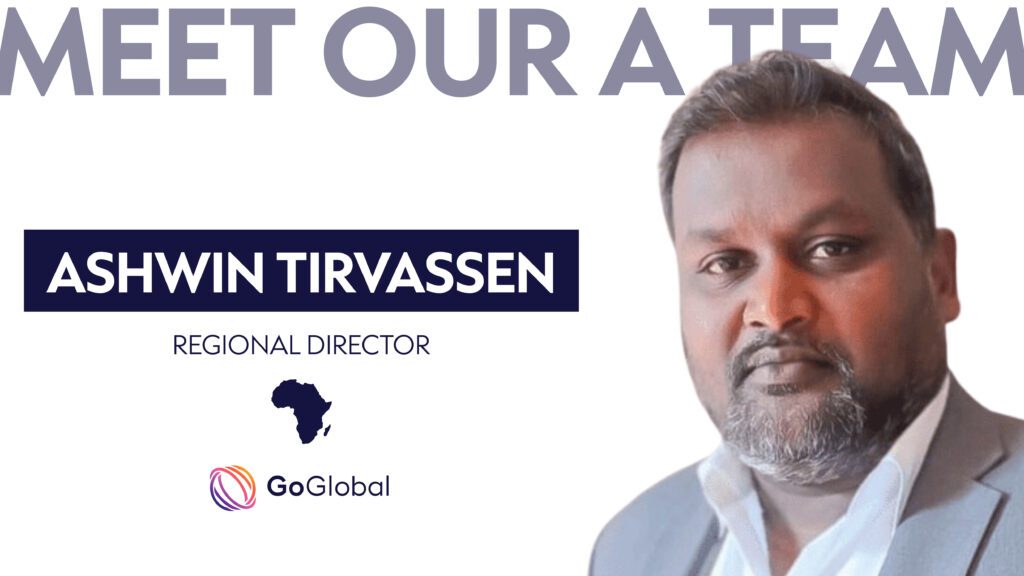 Headshot of Ashwin Tirvassen, GoGlobal’s Africa Regional Director.